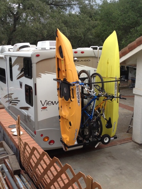 Vertical kayak rack online for rvs and campers