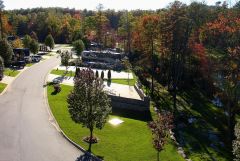 Aerial of Blue Ridge Resort, Lake Toscaway, NC--October!