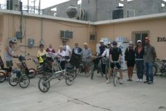 Our group gathers after lunch in Diaz Ordiz, Mexico.