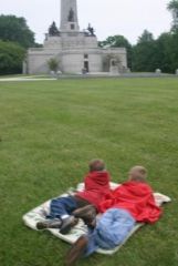 Waiting for the Flag Ceremony at Lincoln's Tomb