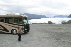 Our Windsor at the Matanuska Glacier