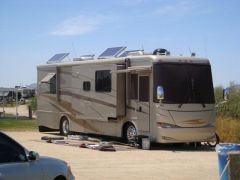 RV solar system completed 440 watts on roof