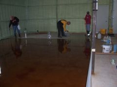 ... staining The floor