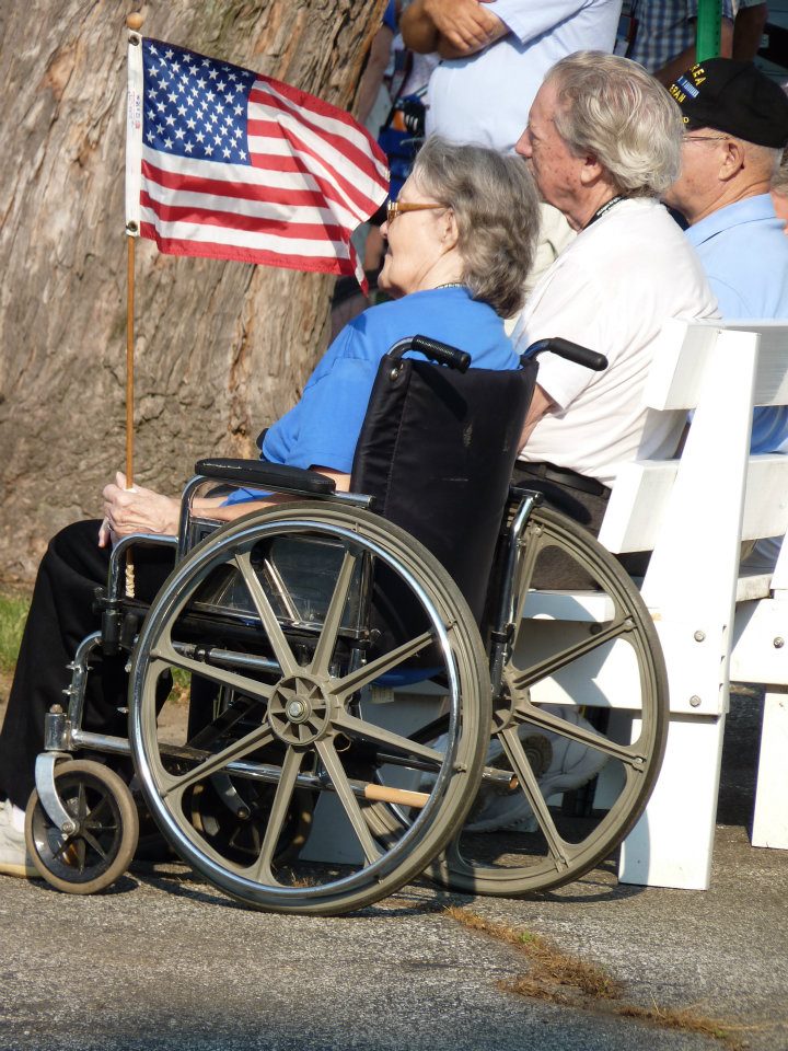 flag wheelchair