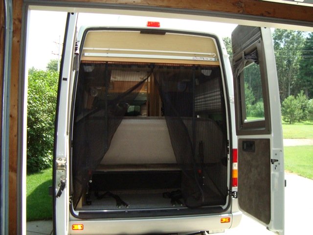 Rear door screens (Velcro)