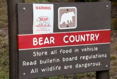 Bear Country sign