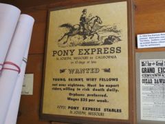 Pony Express sign