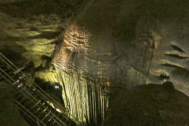 Stairway inside Mammoth Cave