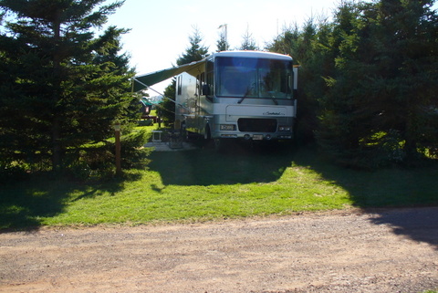 Our campsite at Twin Shores CG