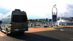 Roadtrek at ferry dock