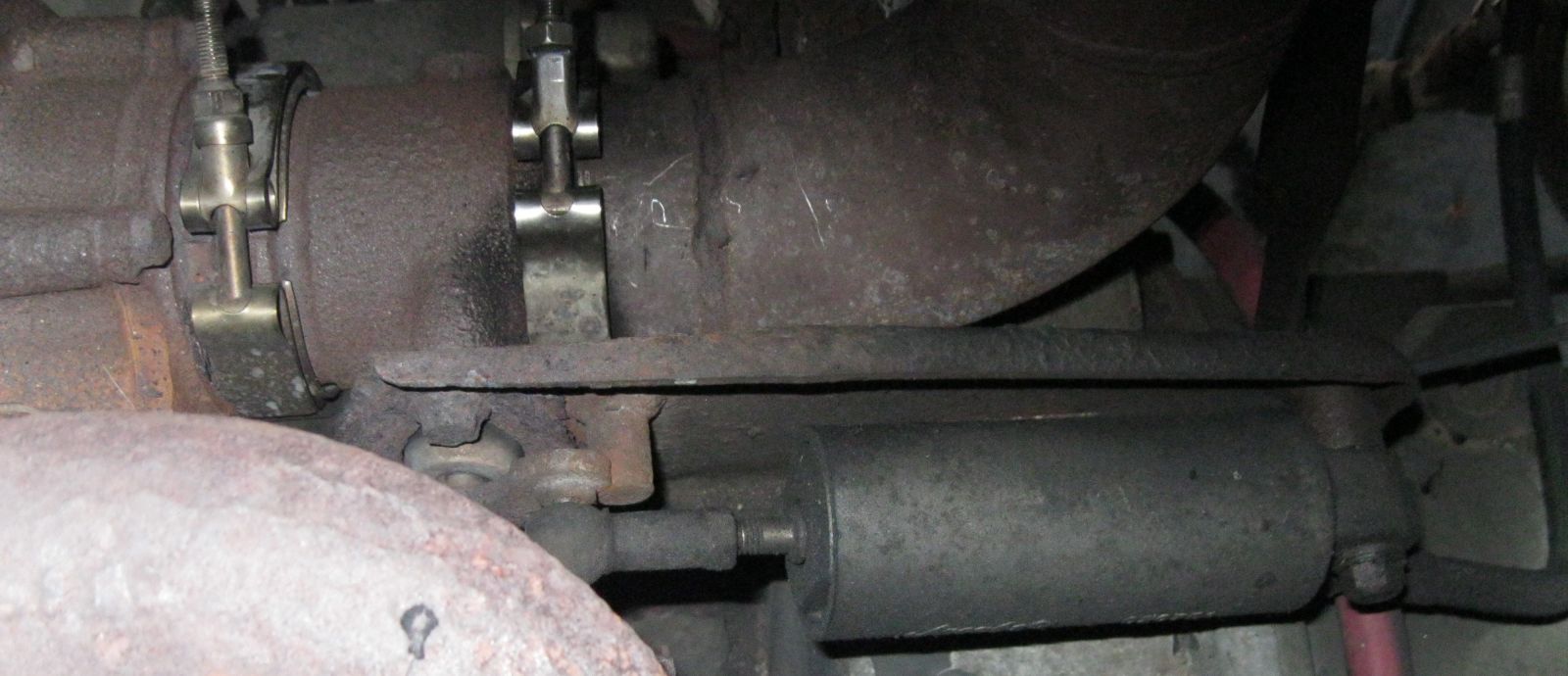 Exhaust brake location