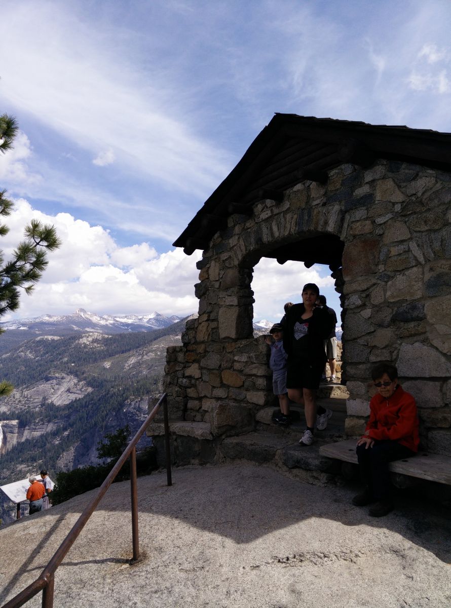 View from Glacier point Yosemite March 2015