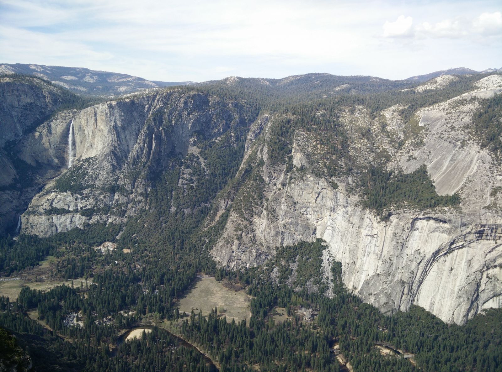 View from Glacier point Yosemite March 2015