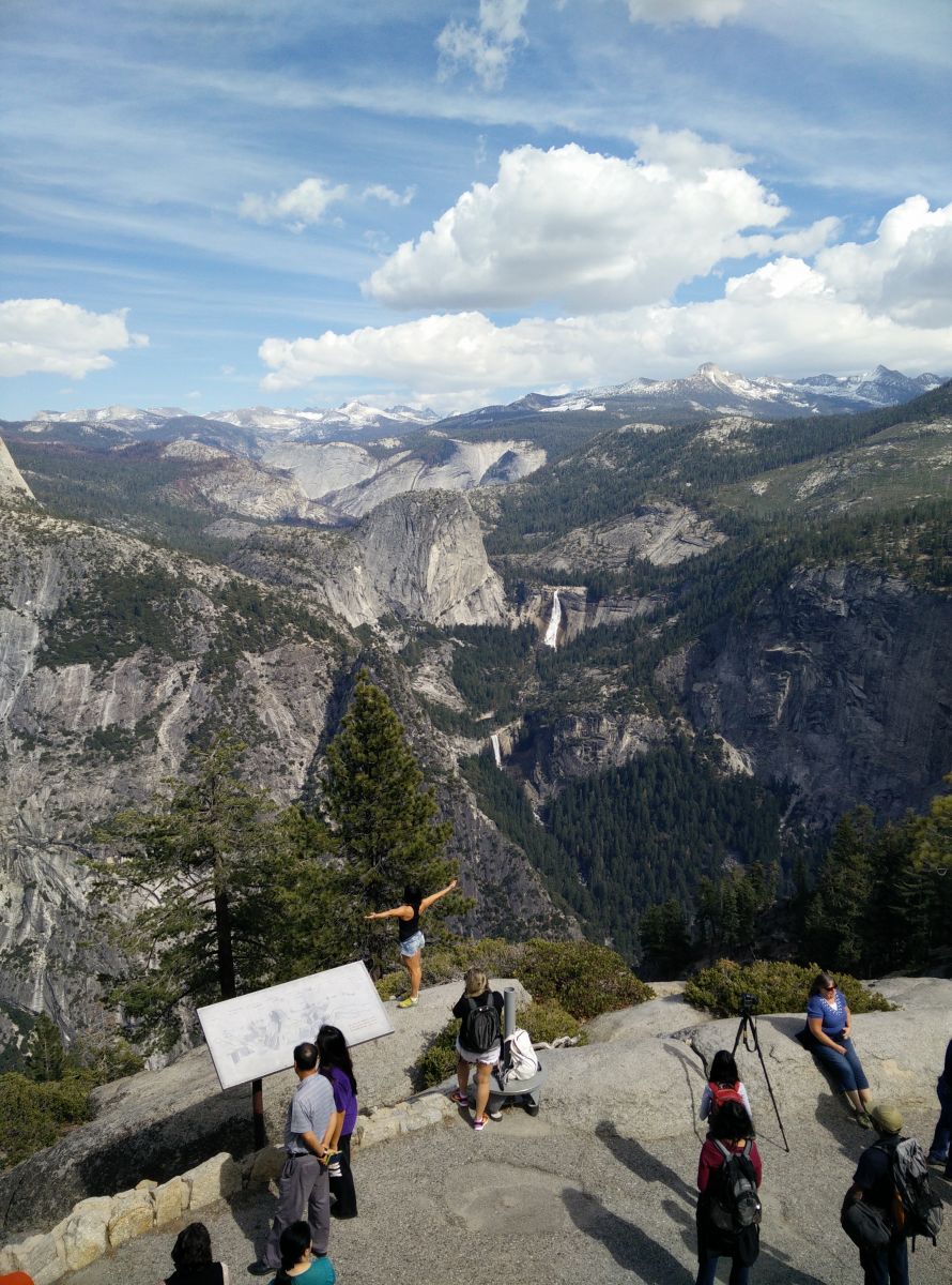 View from Glacier point Yosemite March 2015