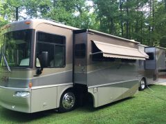 Our RV in our back yard